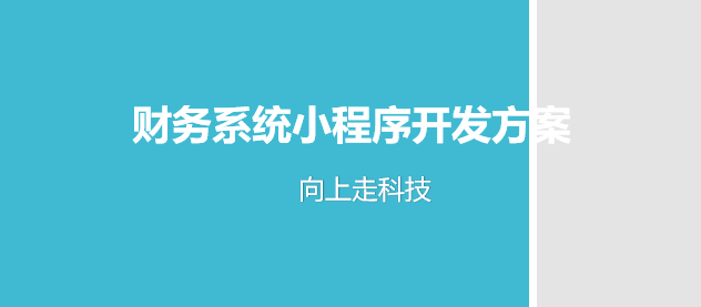 财务系统小程序开发方案